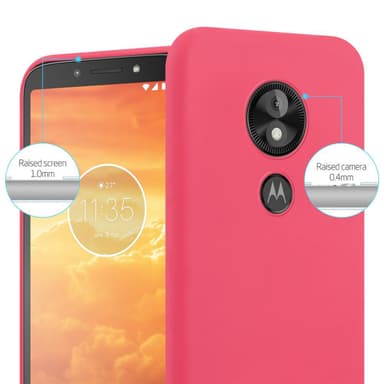 Deksel Motorola MOTO E5 PLAY Silikon cover (rød)