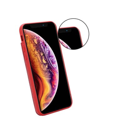 iPhone X / XS Deksel Kunstskinn (rød)