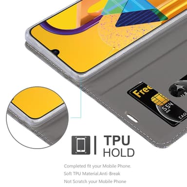 Samsung Galaxy M21 / M30s lommebokdeksel etui (grå)