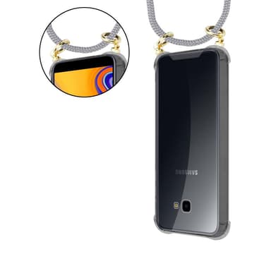 Samsung Galaxy J4 PLUS Deksel med Halskjede (grå)