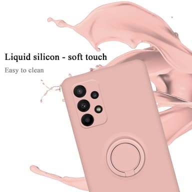 Deksel Samsung Galaxy A23 4G Ring Case (rosa)