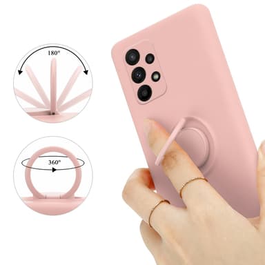 Deksel Samsung Galaxy A23 4G Ring Case (rosa)