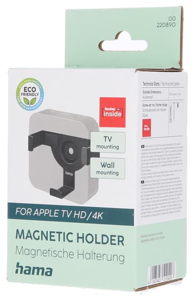 HAMA veggbrakett for Apple TV HD (4th Gen)/4K (1st/2nd/ 3rd Gen.)