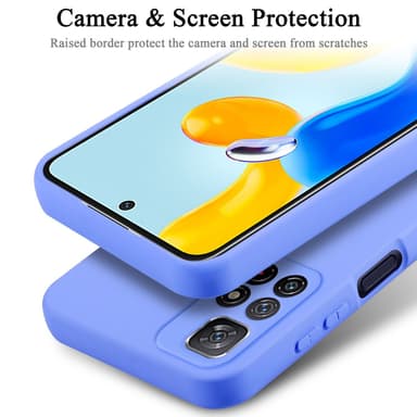 Redmi Note 11s 5G silikondeksel case (Lilla)