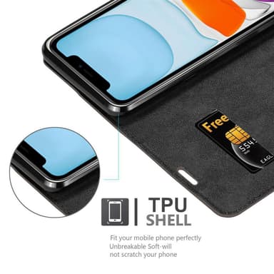 iPhone 12 MINI lommebokdeksel case (brun)