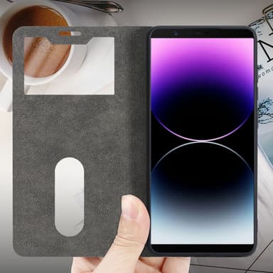 OnePlus 5T lommebokdeksel cover (svart)