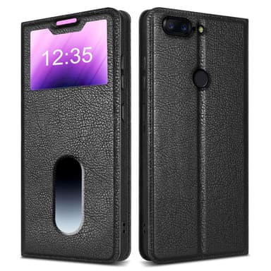 OnePlus 5T lommebokdeksel cover (svart)