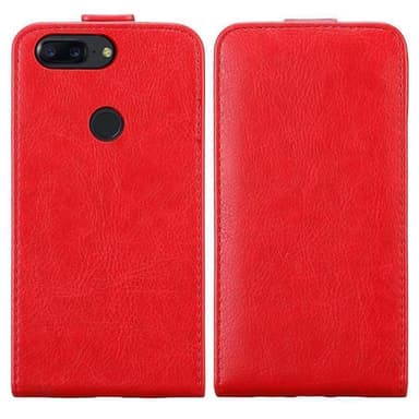 OnePlus 5T deksel flip cover (rød)