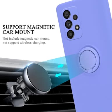 Deksel Samsung Galaxy A53 5G Ring Case (lilla)