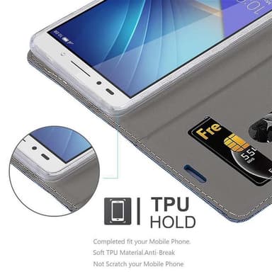 Honor 7 lommebokdeksel etui (blå)