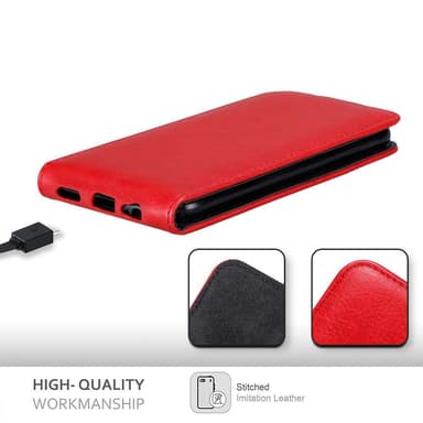 OnePlus 5T deksel flip cover (rød)