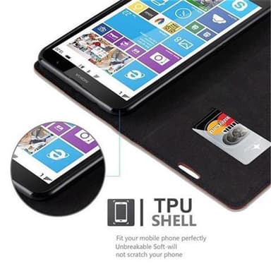 Nokia Lumia 1320 lommebokdeksel case (brun)