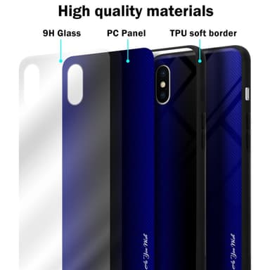 iPhone X / XS Deksel Case Cover (lilla)