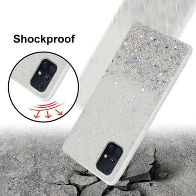 Samsung Galaxy M31s Silikondeksel Glitter