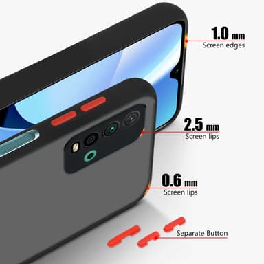 Xiaomi RedMi 9T Deksel Case Cover (Svart)
