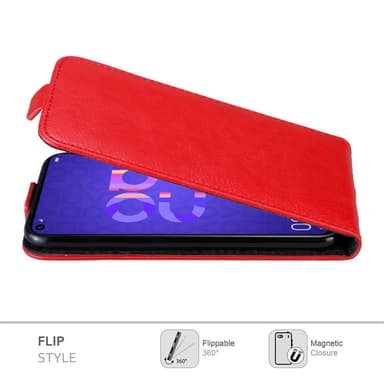 Honor 20 / 20S / Huawei NOVA 5T deksel flip cover (rød)