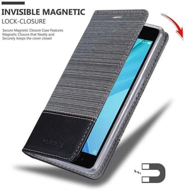 Xiaomi RedMi NOTE 5A PRIME lommebokdeksel etui (grå)