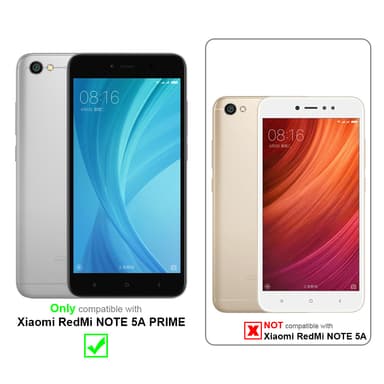 Xiaomi RedMi NOTE 5A PRIME lommebokdeksel etui (grå)