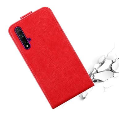 Honor 20 / 20S / Huawei NOVA 5T deksel flip cover (rød)