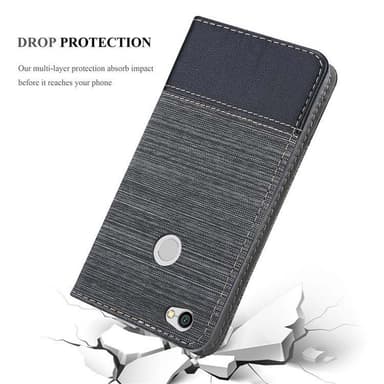 Xiaomi RedMi NOTE 5A PRIME lommebokdeksel etui (grå)