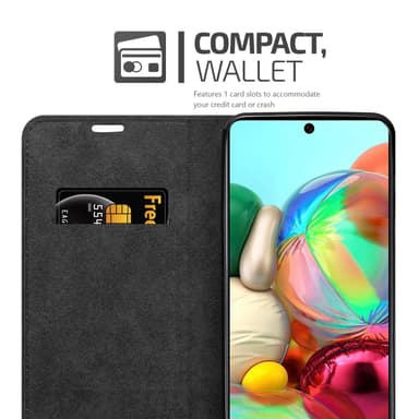 Samsung Galaxy A72 4G / 5G lommebokdeksel case (svart)
