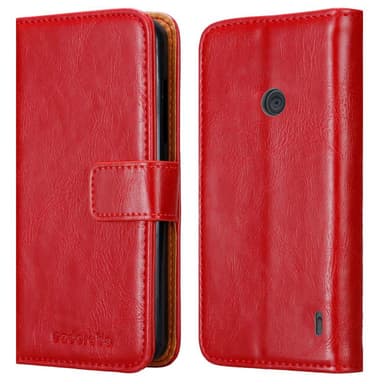 Nokia Lumia 520 / 521 lommebokdeksel etui (rød)