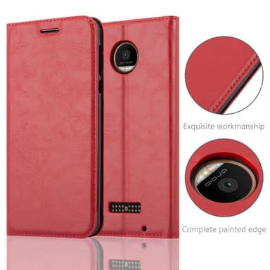 Motorola MOTO Z FORCE lommebokdeksel case (rød)