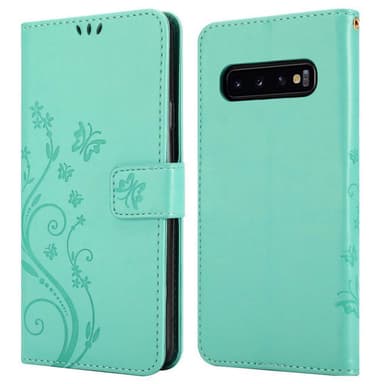 Samsung Galaxy S10 PLUS lommebokdeksel Blomster