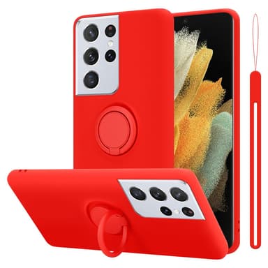 Deksel Samsung Galaxy S24 ULTRA Ring Case (RØD)