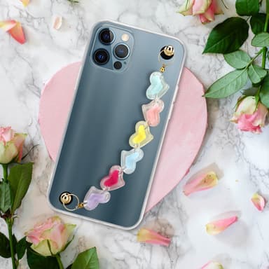 iPhone 12 PRO Deksel med kjede (gjennomsiktig)