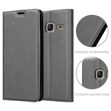 Samsung Galaxy J1 MINI lommebokdeksel case (grå)