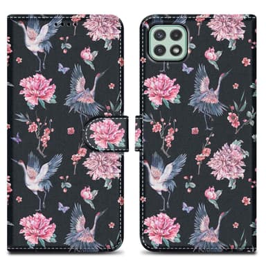 Samsung Galaxy A22 5G lommebokdeksel etui (svart)