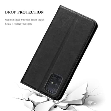 Samsung Galaxy A72 4G / 5G lommebokdeksel case (svart)