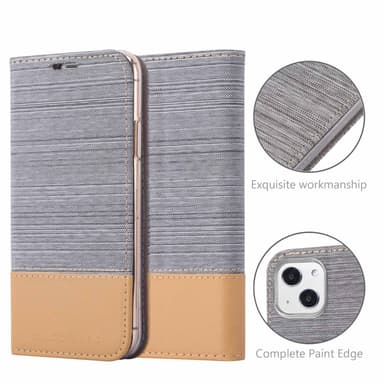 iPhone 13 MINI lommebokdeksel etui (grå)