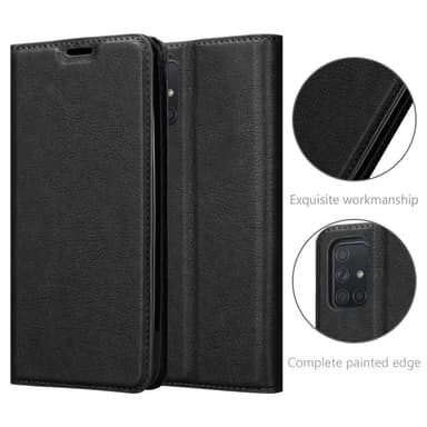 Samsung Galaxy A72 4G / 5G lommebokdeksel case (svart)