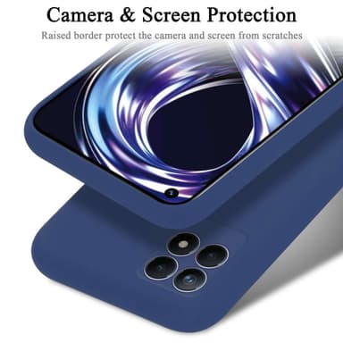 Realme 8i / Narzo 50 4G silikondeksel case (Blå)