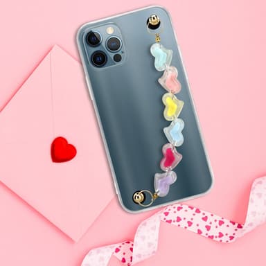 iPhone 12 PRO Deksel med kjede (gjennomsiktig)