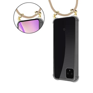Google PIXEL 4 Deksel med Halskjede (brun)