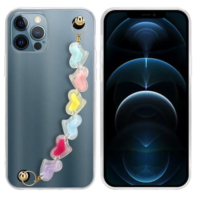 iPhone 12 PRO Deksel med kjede (gjennomsiktig)