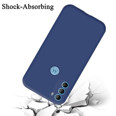 Motorola MOTO G71 5G silikondeksel case (Blå)