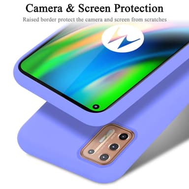 Motorola MOTO G9 PLUS silikondeksel case (Lilla)