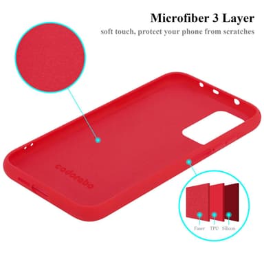Xiaomi Mi 10T / Mi 10T PRO silikondeksel case (rød)