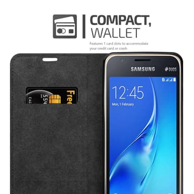 Samsung Galaxy J1 MINI lommebokdeksel case (grå)