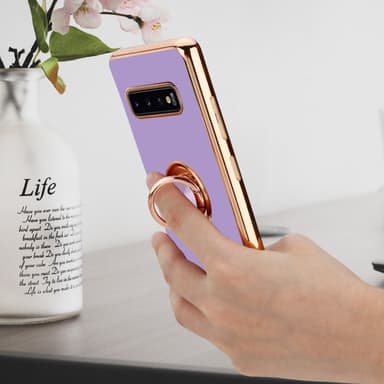 Samsung Galaxy S10 4G silikondeksel case (lilla)