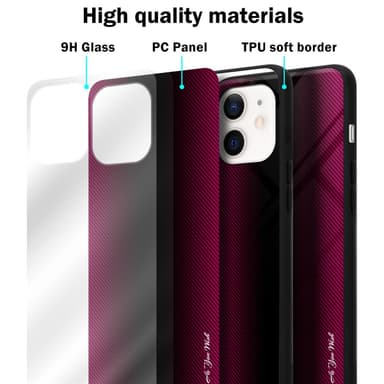 iPhone 12 MINI Deksel Case Cover (rosa)