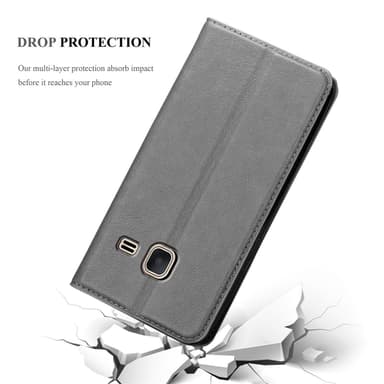 Samsung Galaxy J1 MINI lommebokdeksel case (grå)