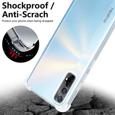 Realme 7 4G deksel ultra slim (Genomskinlig)