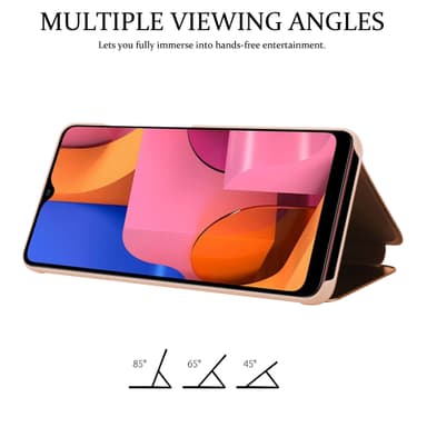 Samsung Galaxy A20s lommebokdeksel etui (rosa)