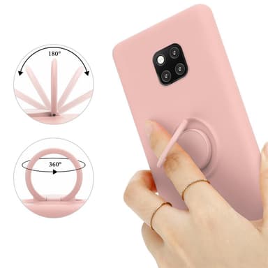 Deksel Huawei MATE 20 PRO Ring Case (rosa)