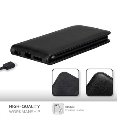 HTC Desire 12 deksel flip cover (svart)